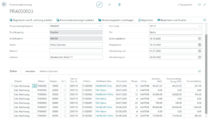 Screenshot der Provisionsabrechnung aus Trade App